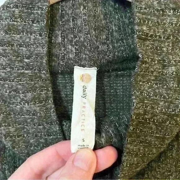 Anthropologie Daily Practice Brown Oversized Side Slit Sweater Tunic Size Small - Picture 5 of 8